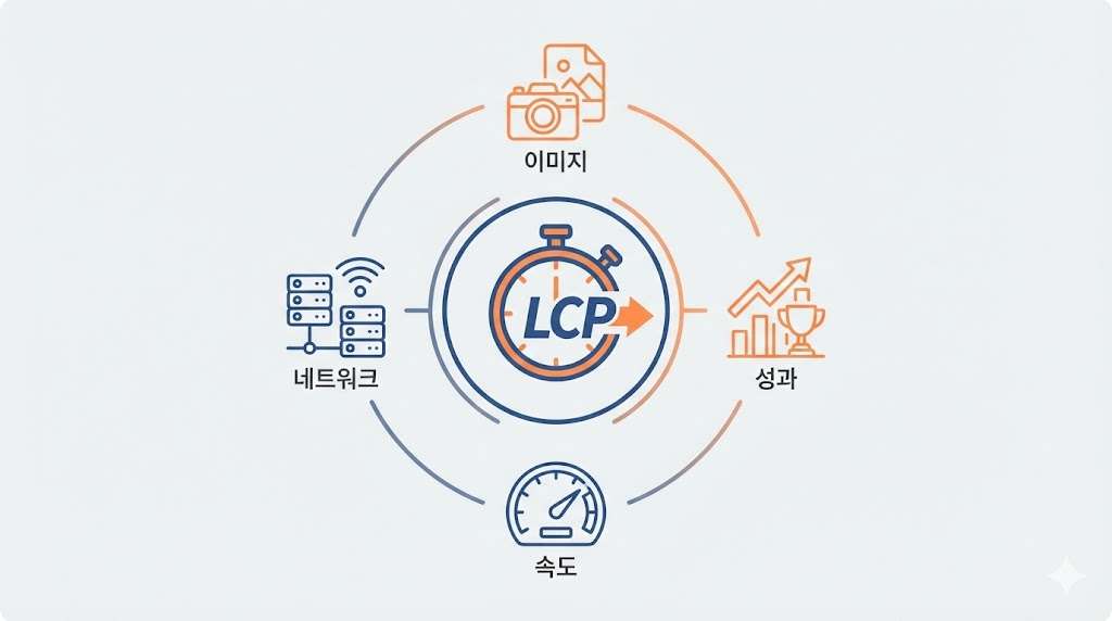 이미지와 가장 직접적으로 연관된 지표가 LCP(Largest Contentful Paint)입니다.