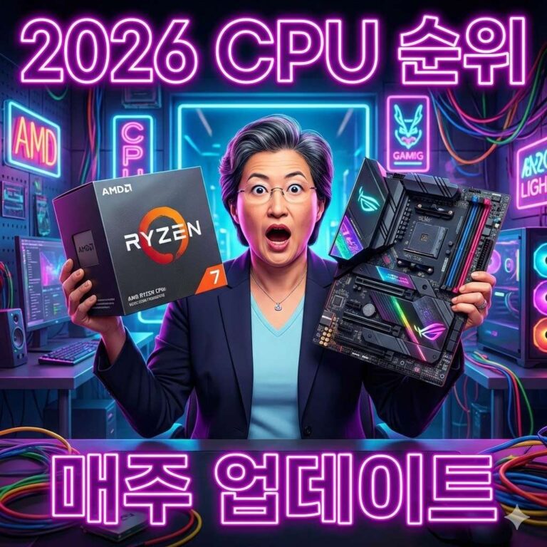 CPU 순위 1위 AMD Ryzen Threadripper 7970X, 2026년 2월 3주차