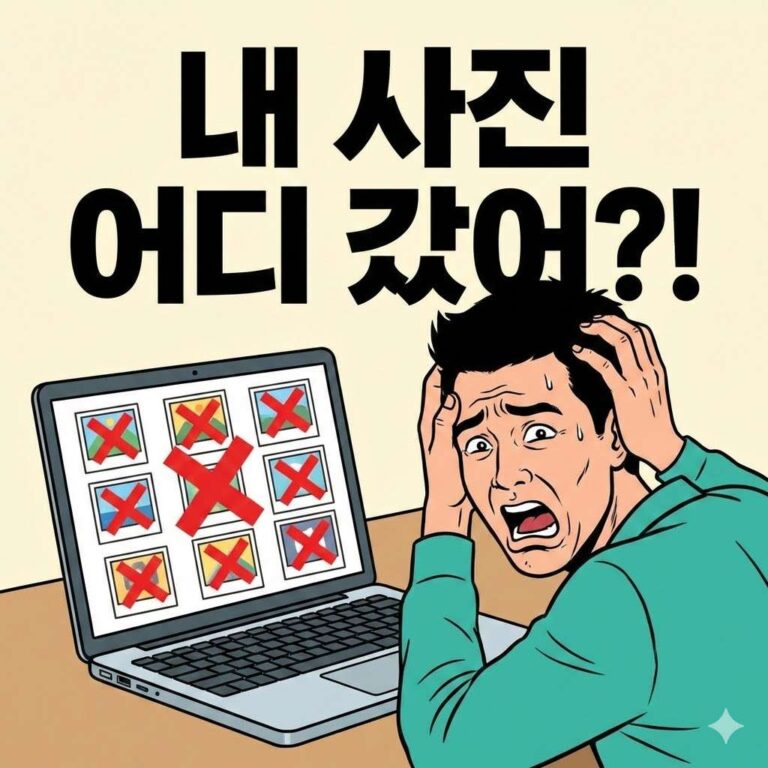 사진 미리보기에 엑박 표시가 나타날때