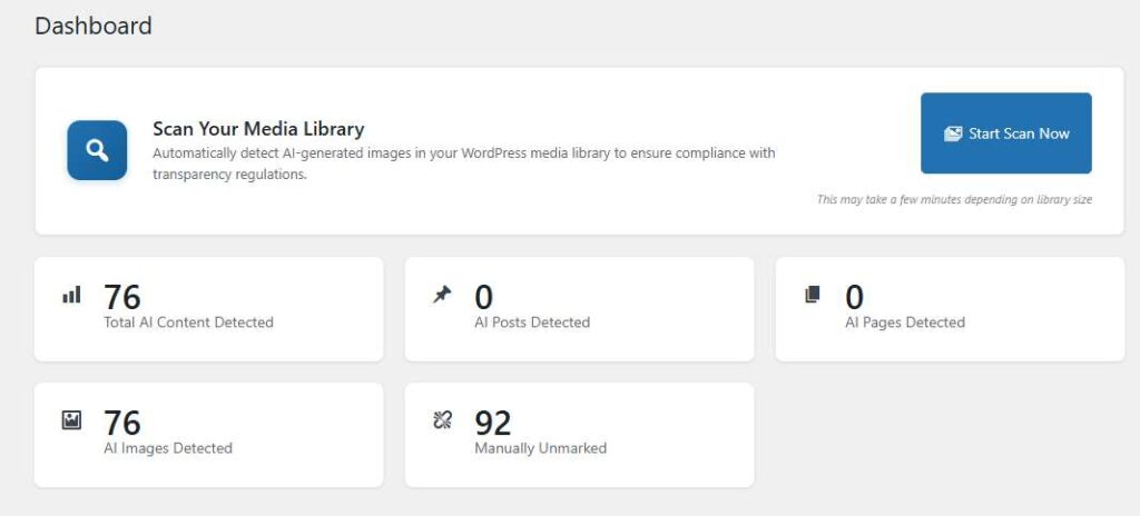 AI 콘텐츠 관리 대시보드