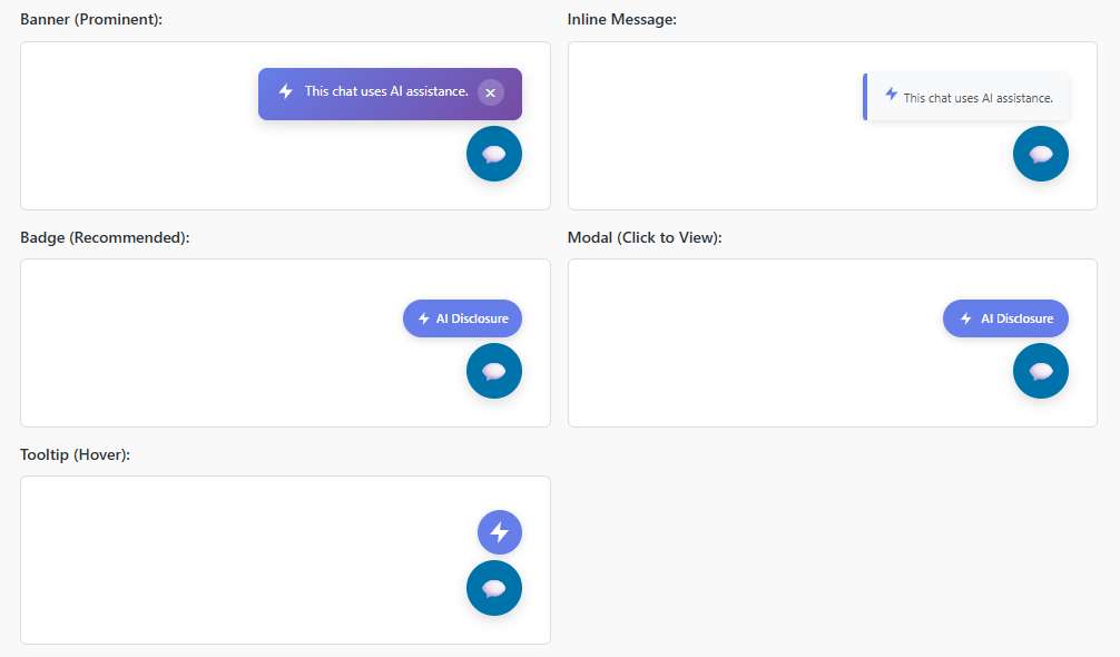 챗봇 투명성 표시