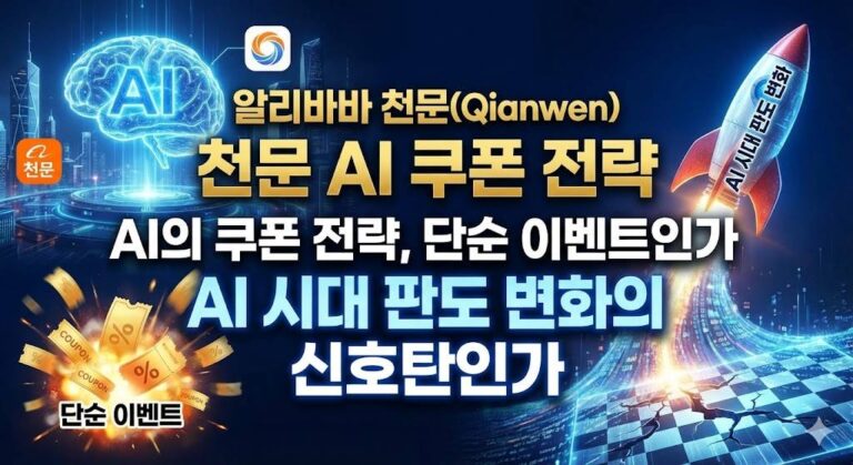 알리바바 천문(Qianwen) AI의 쿠폰 전략, 단순 이벤트인가 AI 시대 판도 변화의 신호탄인가