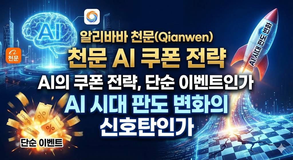 알리바바 천문(Qianwen) AI의 쿠폰 전략, 단순 이벤트인가 AI 시대 판도 변화의 신호탄인가