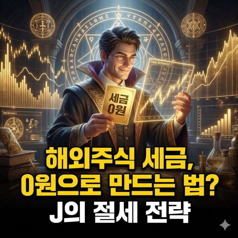 해외주식 양도세 면제 조건, 데이터 연금술사 J가 알려주는 핵심 전략