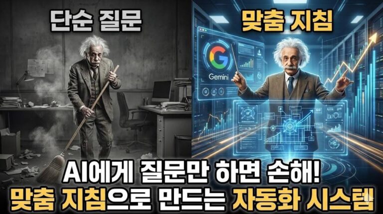 AI에게 질문만 하면 손해! ‘맞춤 지침’으로 만드는 000 시스템
