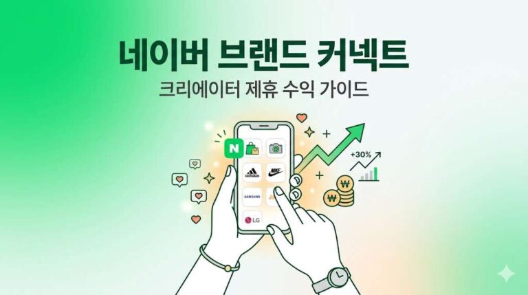 네이버 브랜드 커넥트로 수익 만드는 3가지 방법, 초보 크리에이터 완벽 가이드
