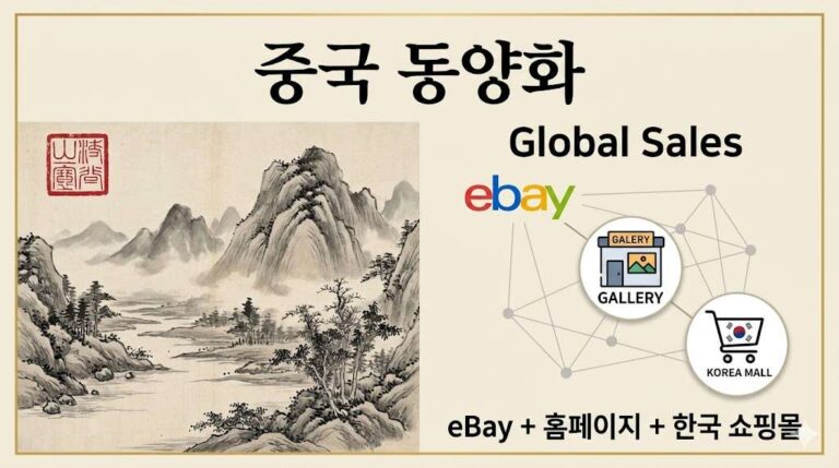 중국 친구 아버님의 그림 작품 판매 계획