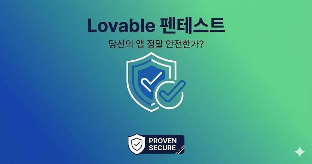 Lovable로 만든 앱, 정말 안전한가? 펜테스트로 증명하기