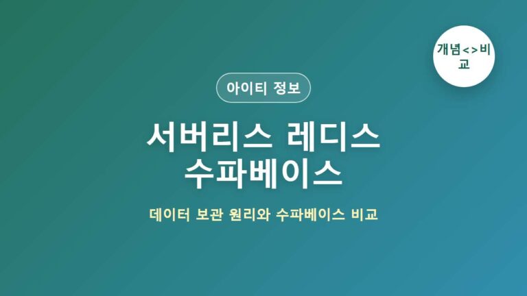Serverless Redis와 Supabase 완벽 비교