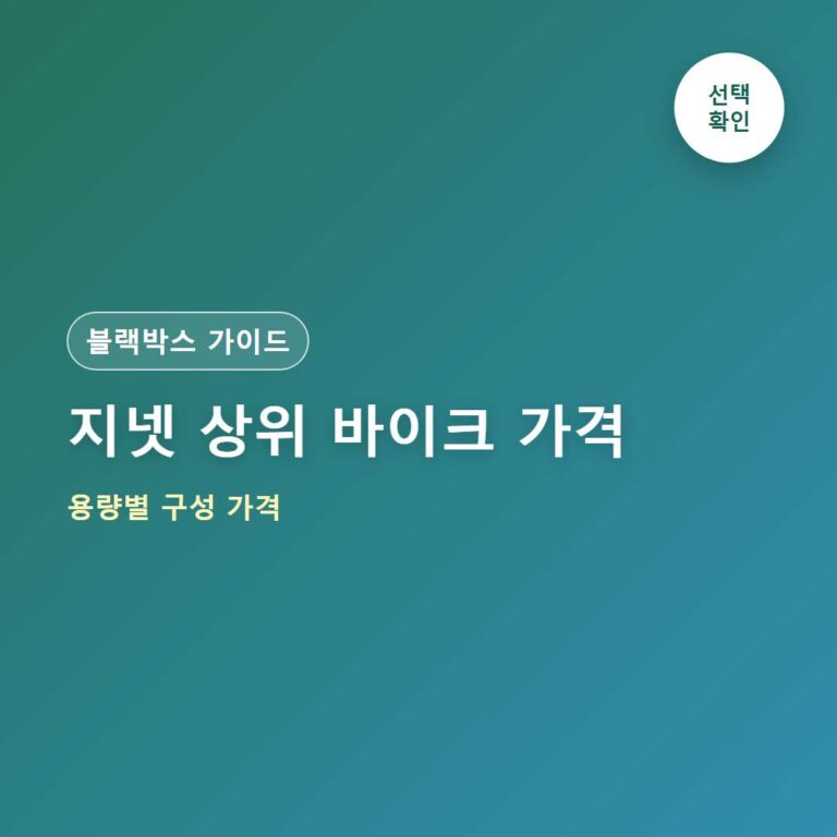 지넷 MVR G1 가격